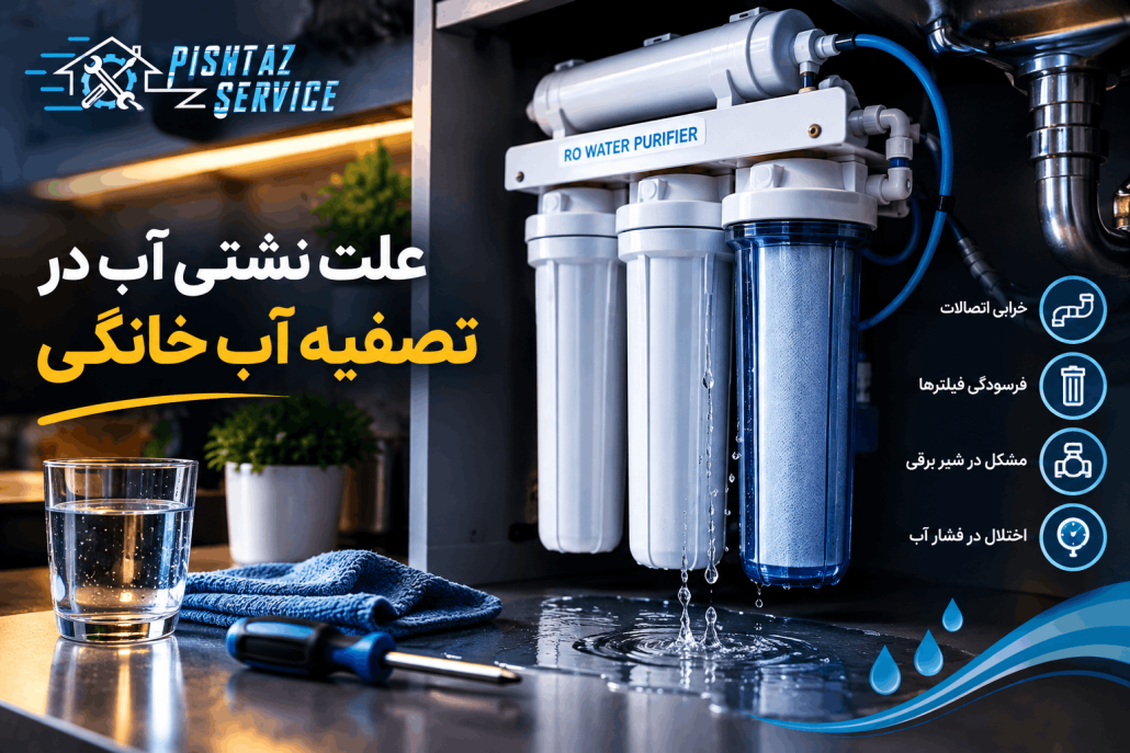 علت نشتی آب در تصفیه آب خانگی