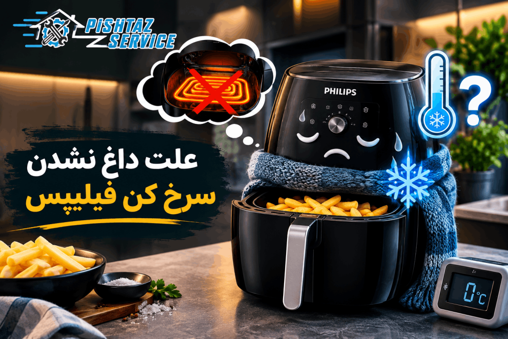 علت داغ نشدن سرخ کن فیلیپس