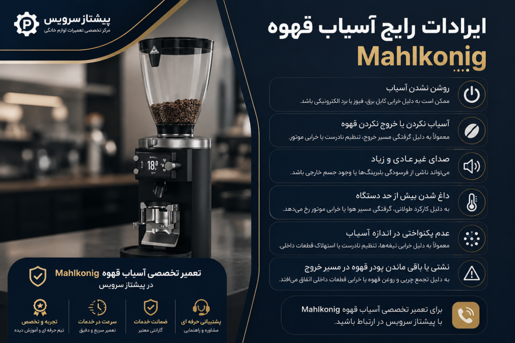 تعمیر آسیاب قهوه مالکونیگ
