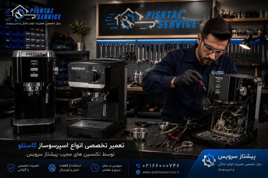 تعمیر اسپرسوساز کاستلو