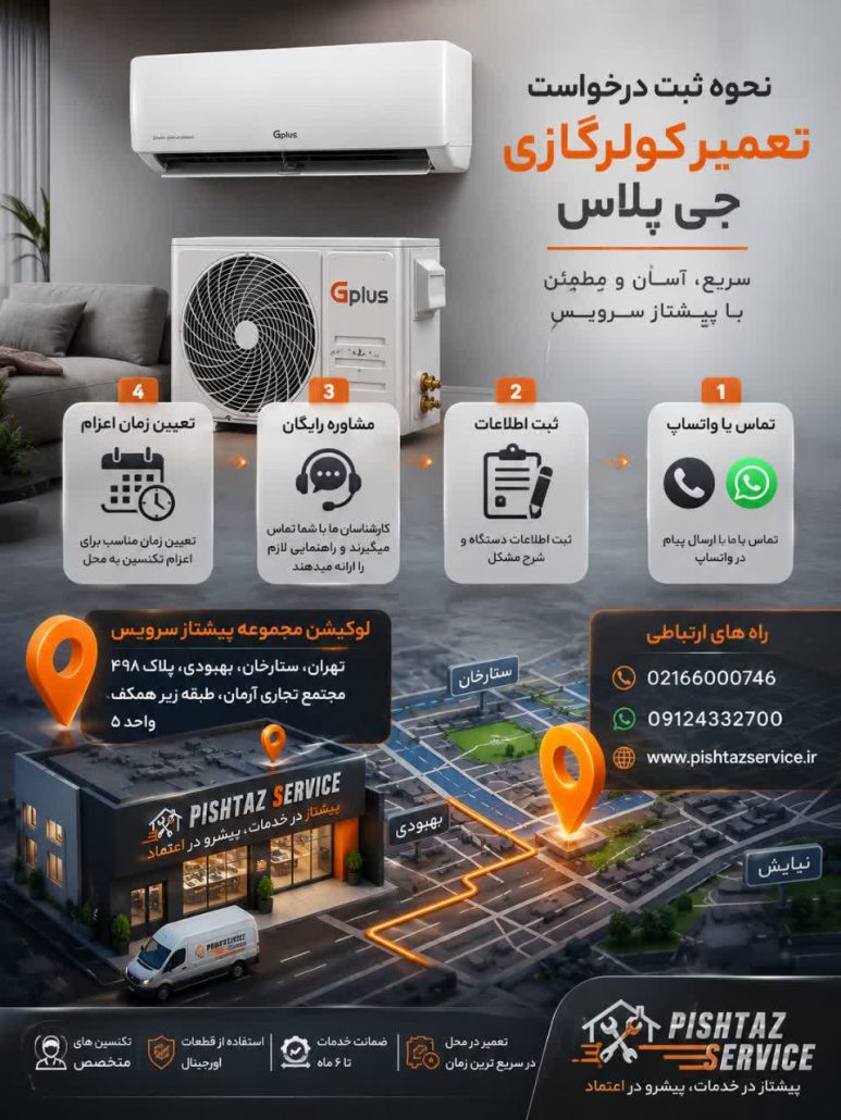 تعمیر کولرگازی جی پلاس