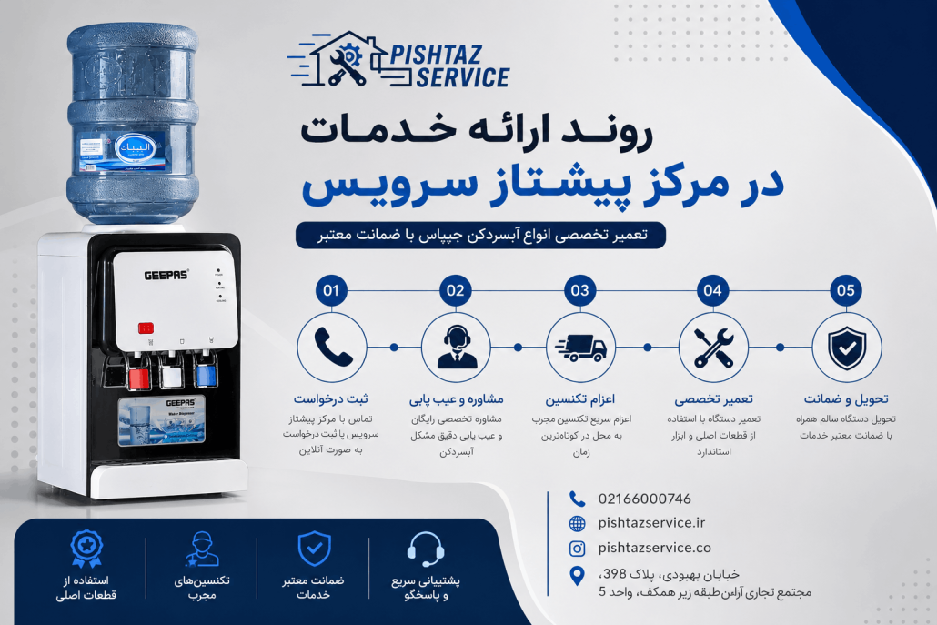 تعمیر آبسردکن جیپاس