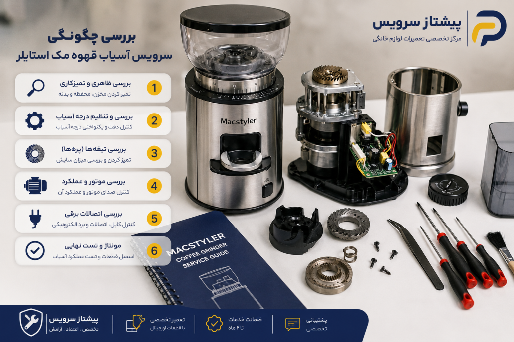تعمیر آسیاب قهوه مک استایلر