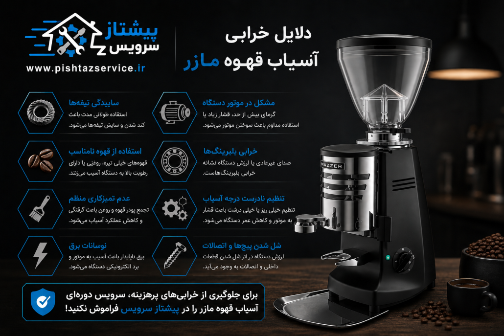 تعمیر آسیاب قهوه مازر