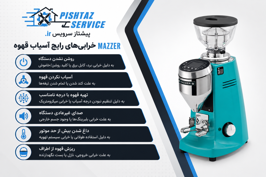 تعمیر آسیاب قهوه مازر