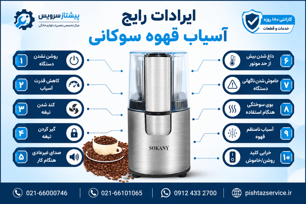 تعمیر آسیاب قهوه سوکانی