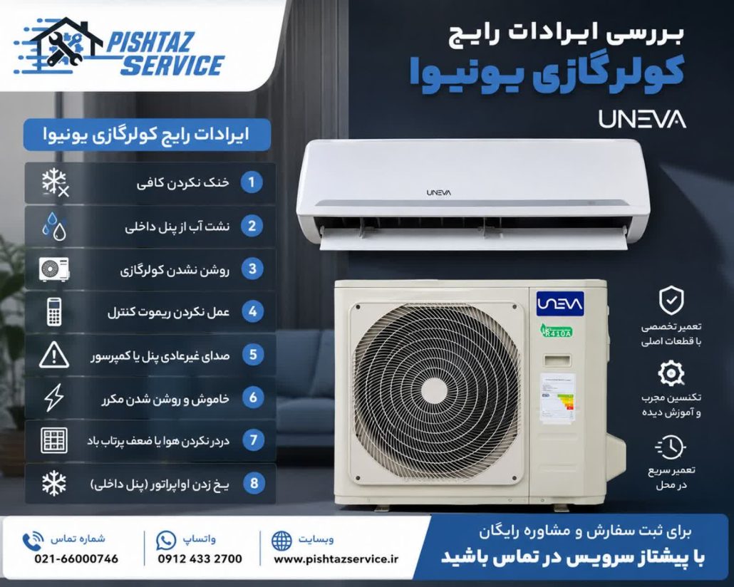 تعمیر کولرگازی یونیوا