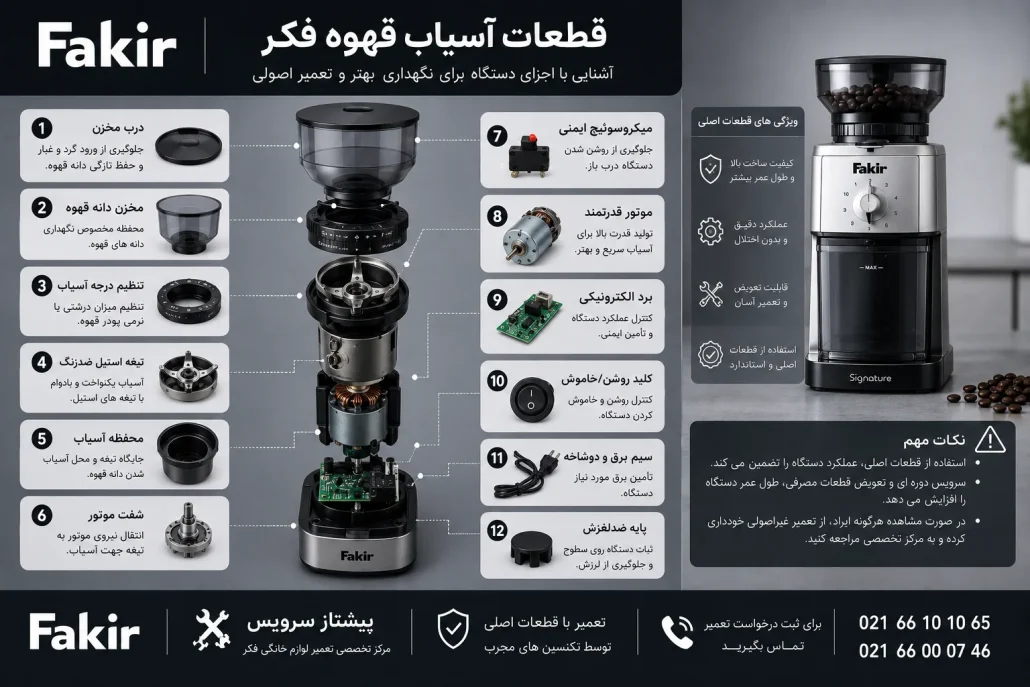 تعمیر آسیاب قهوه فکر