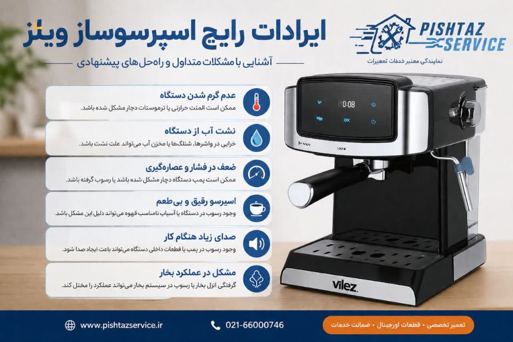 تعمیر اسپرسوساز ویلز