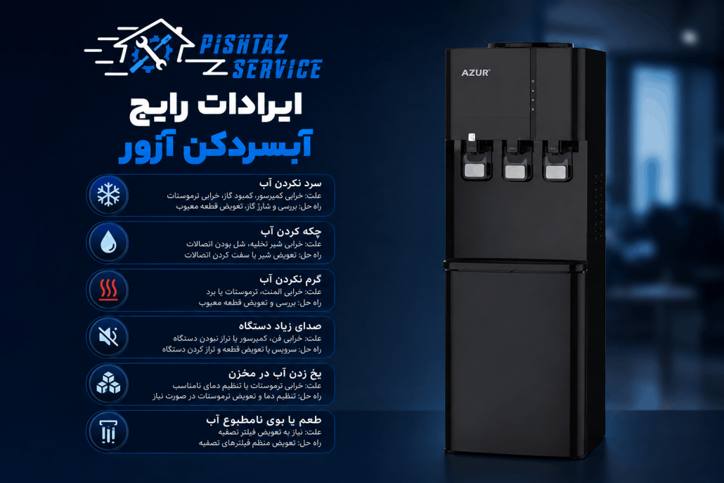 تعمیر آبسردکن آزور
