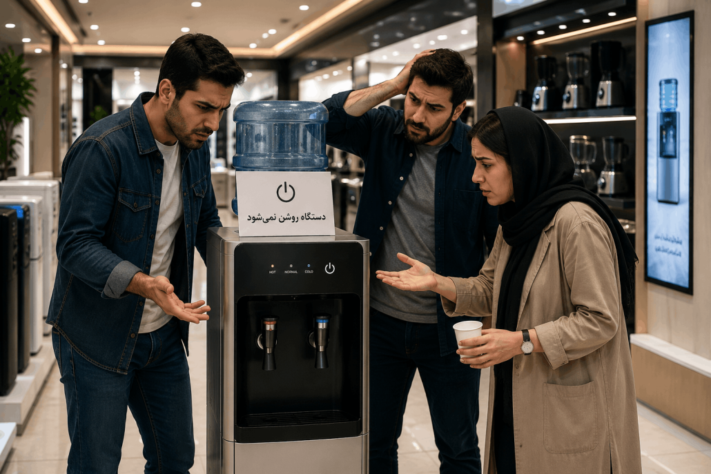 علت روشن نشدن آبسردکن