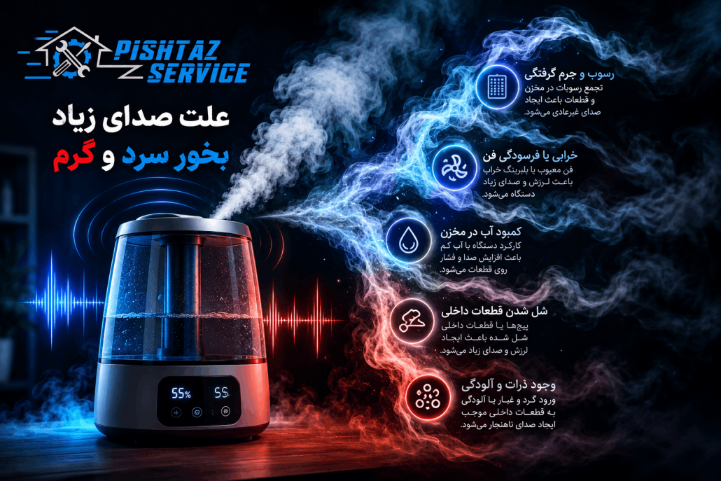 علت صدای زیاد بخور سرد و گرم