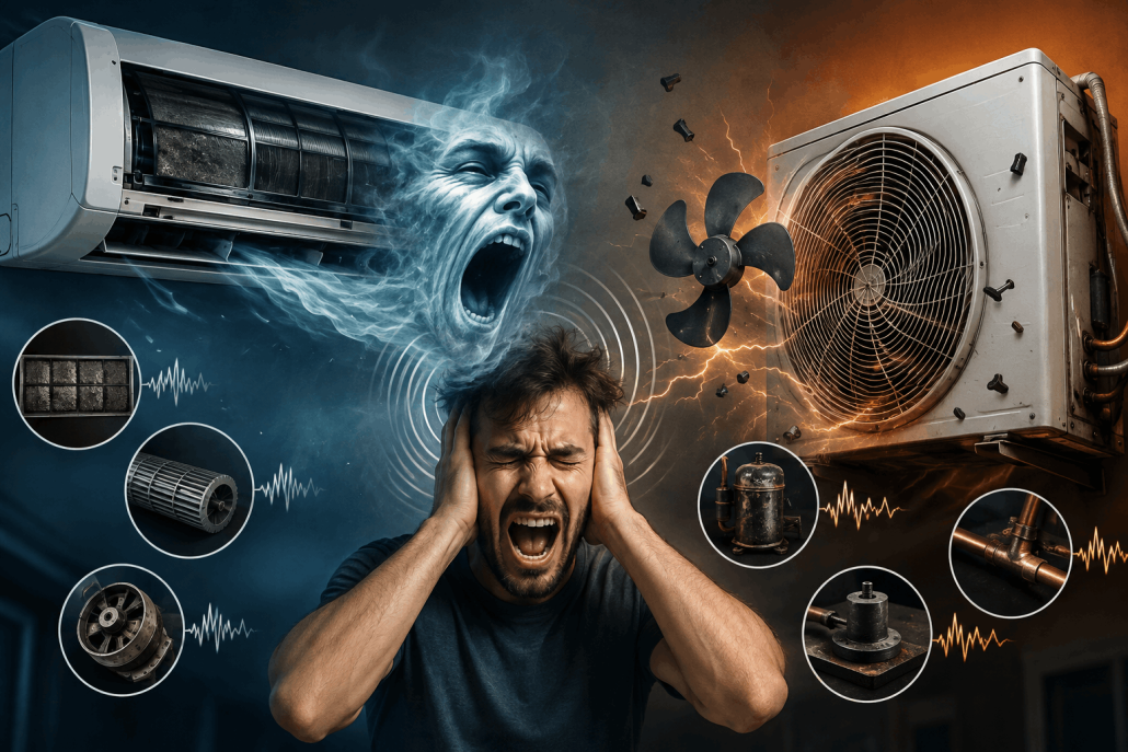 علت صدای زیاد کولرگازی