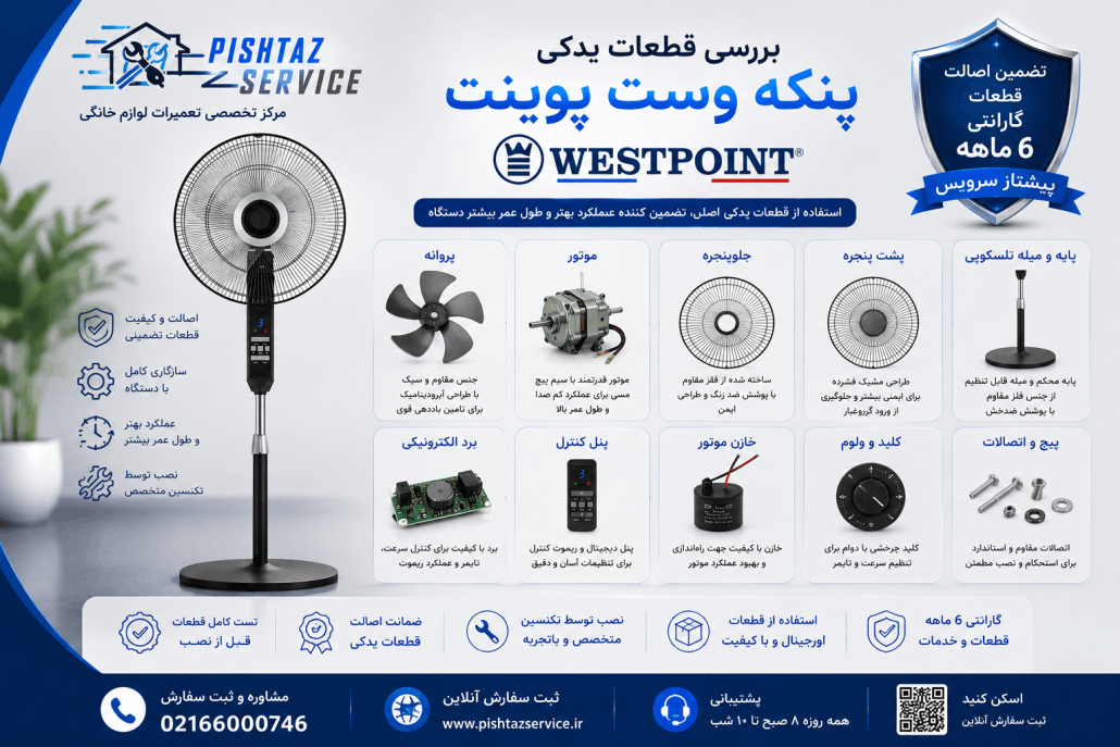 نمایندگی تعمیر پنکه وست پوینت