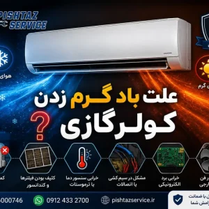 علت باد گرم زدن کولرگازی