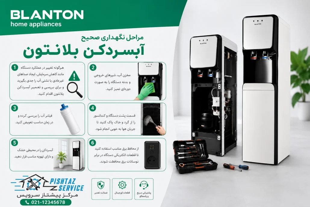 تعمیر آبسردکن بلانتون