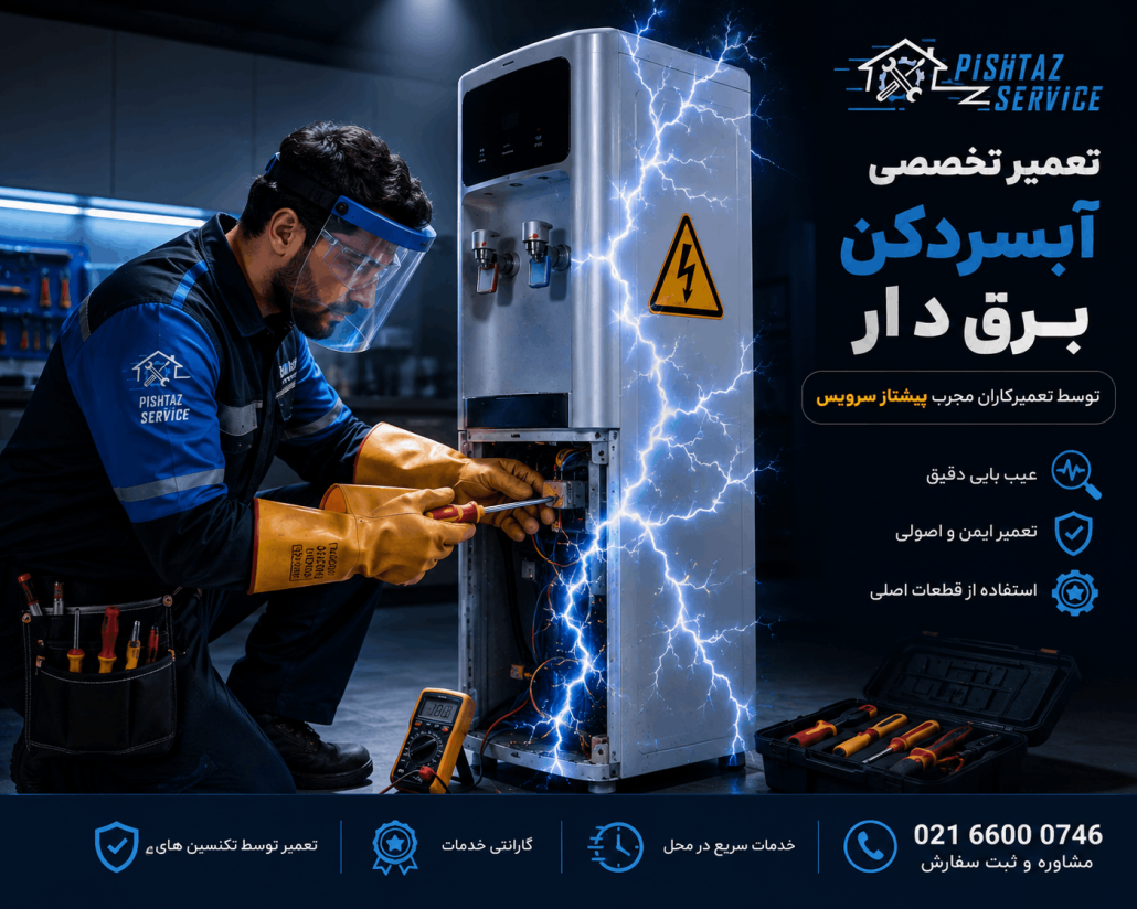 علت برق داشتن بدنه آبسردکن