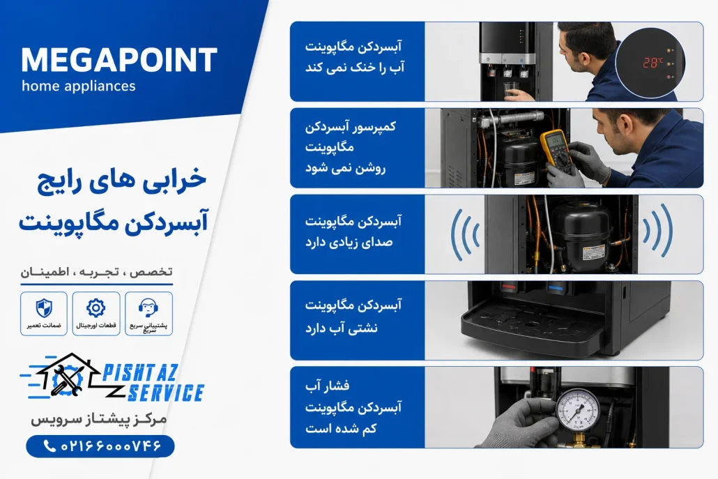 تعمیر آبسردکن مگاپوینت