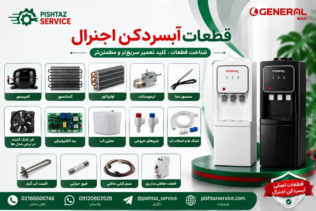 تعمیر آبسردکن اجنرال