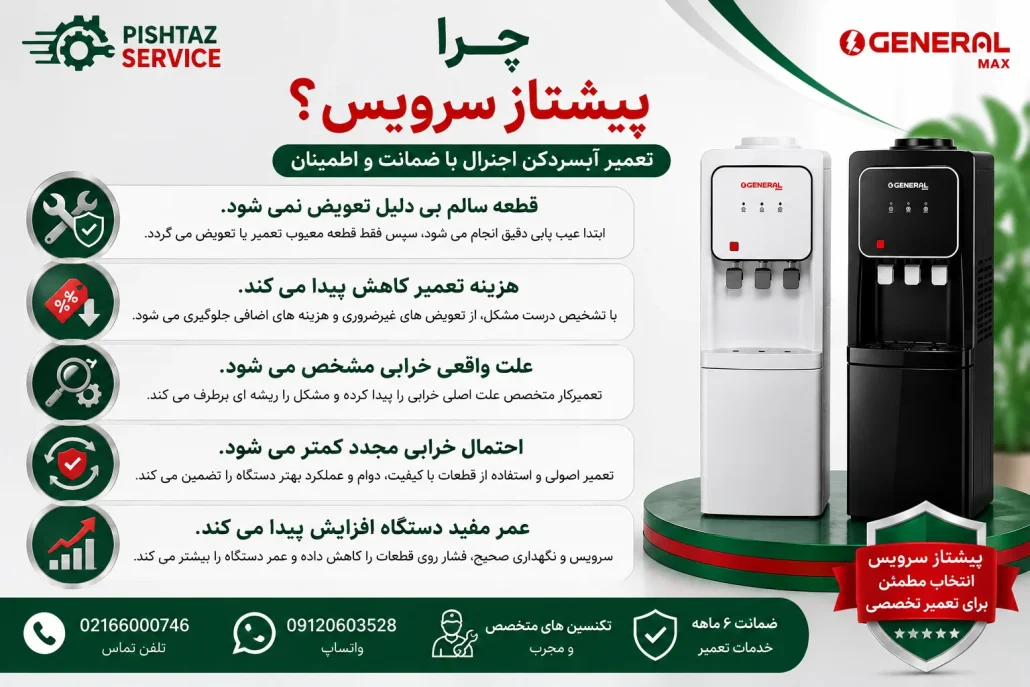 تعمیر آبسردکن اجنرال