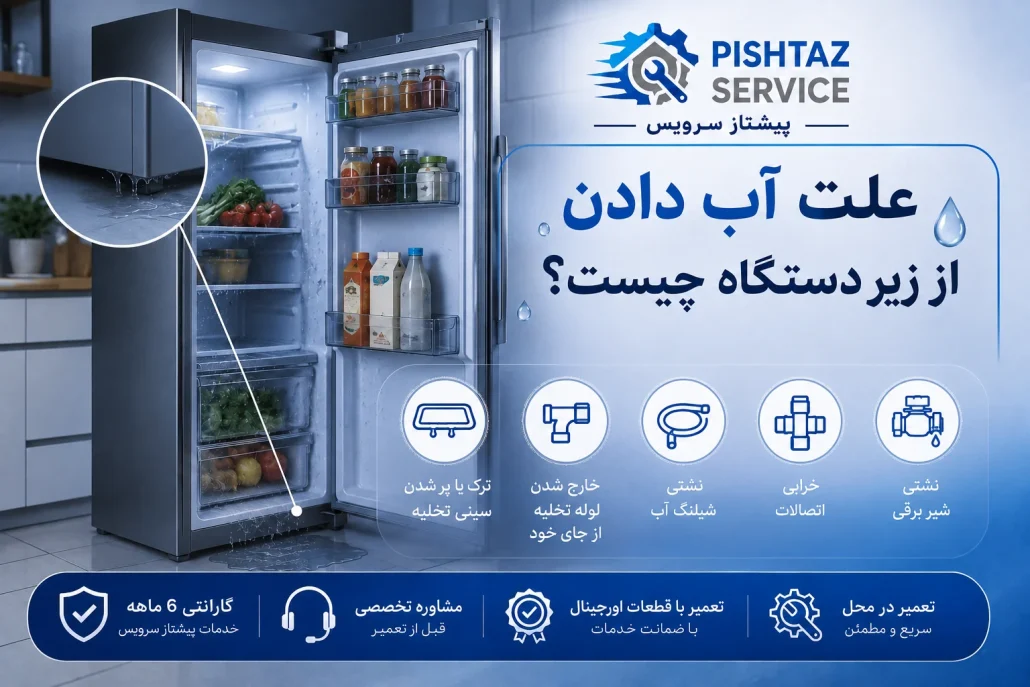 علت آب دادن یخچال