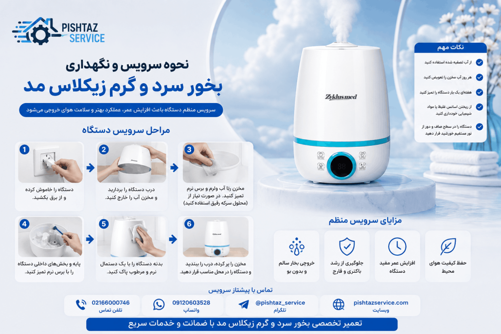 تعمیر بخور سرد و گرم زیکلاس مد