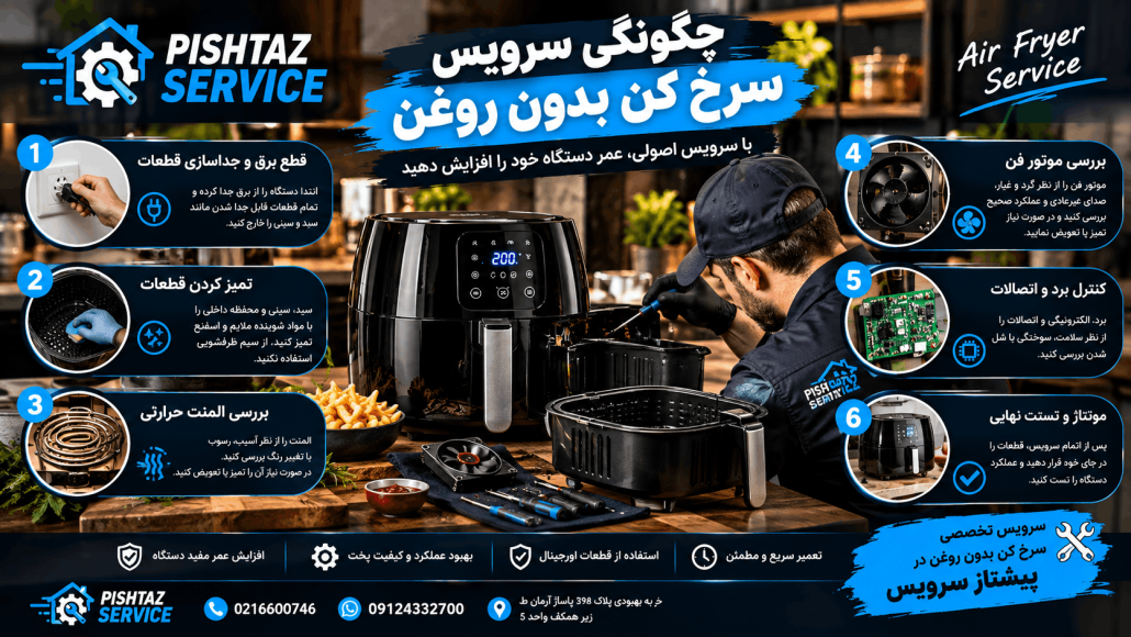 تعمیر سرخ کن بدون روغن