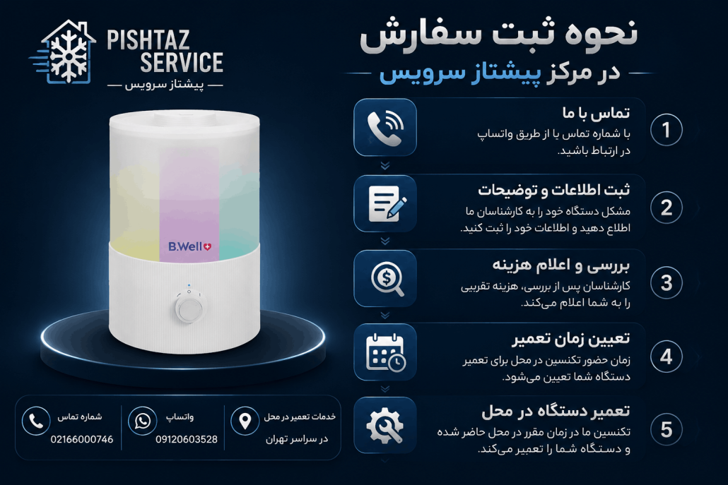 تعمیر بخور سرد بی ول
