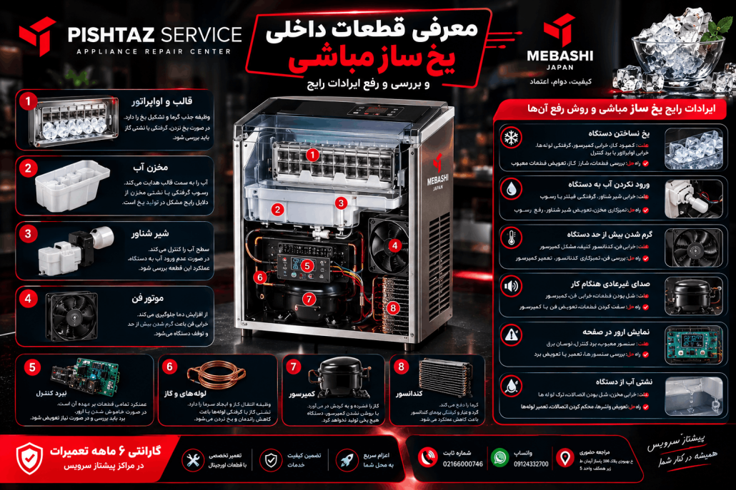 نمایندگی تعمیر یخ ساز مباشی