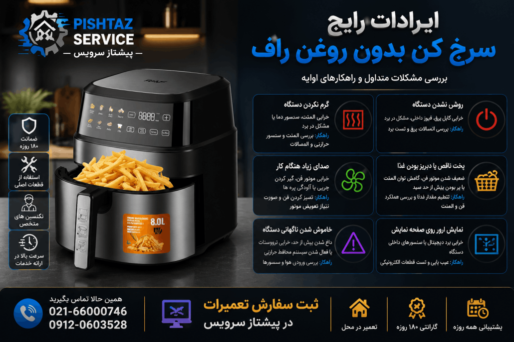 تعمیر سرخ کن راف