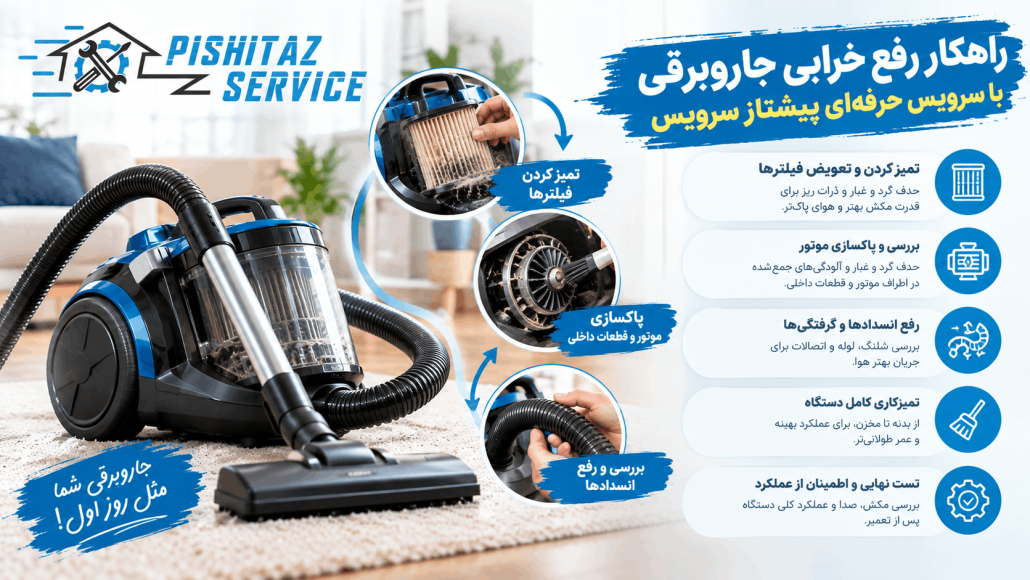 علت گرد و خاک در جاروبرقی