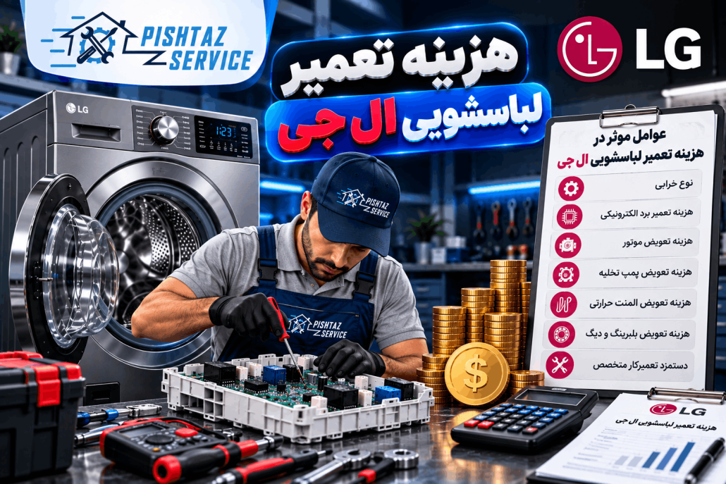 هزینه تعمیر لباسشویی