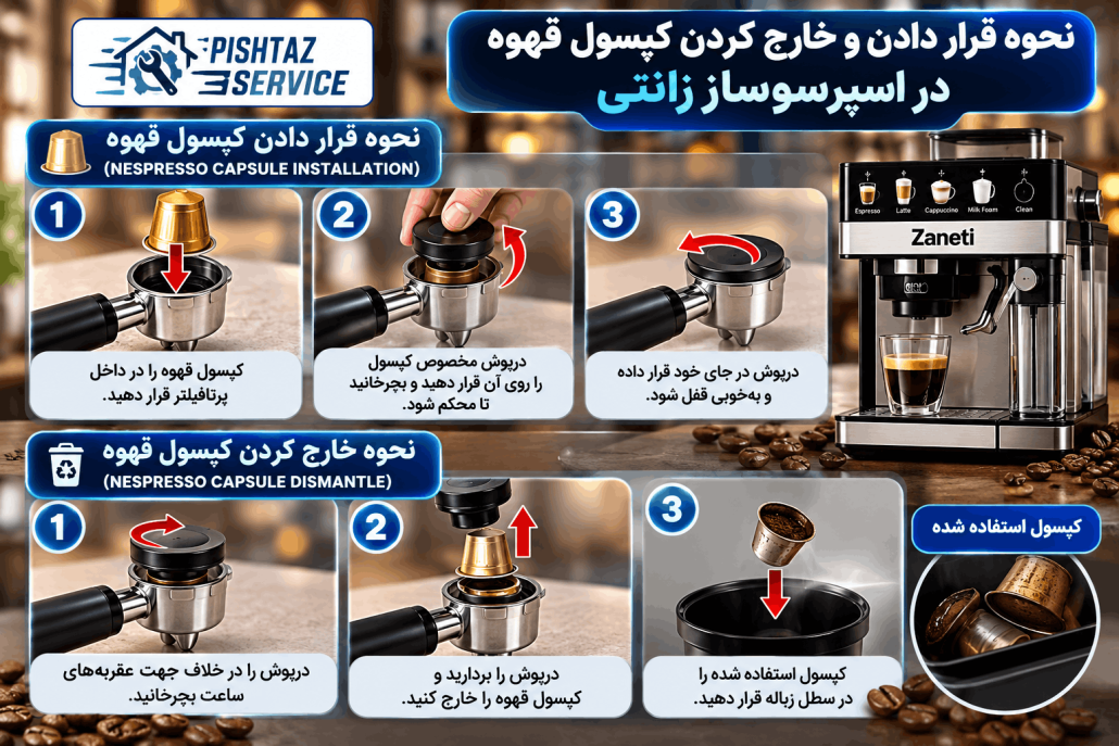 دفترچه راهنمای اسپرسوساز زانتی