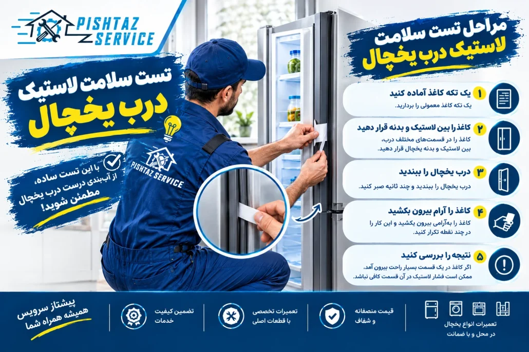 علت بسته نشدن درب یخچال