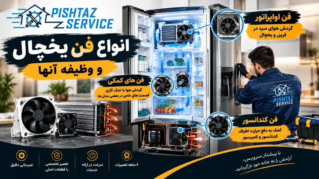 علت کار نکردن فن یخچال