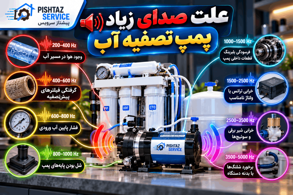 علت صدای زیاد پمپ تصفیه آب