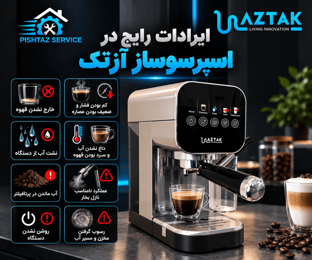 تعمیر اسپرسوساز آزتک
